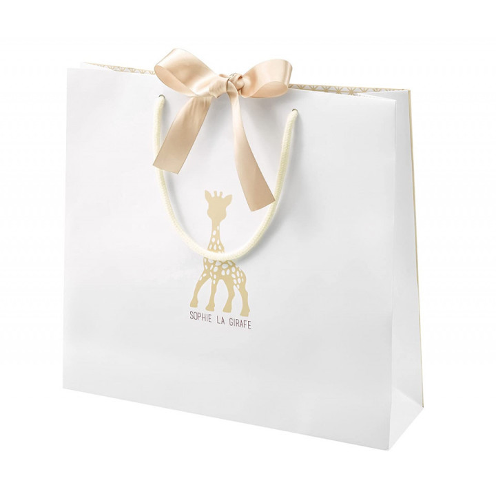 Set Cadou SOPHIEsticat Cu Girafa Sophie Si Scutec 120x120 cm