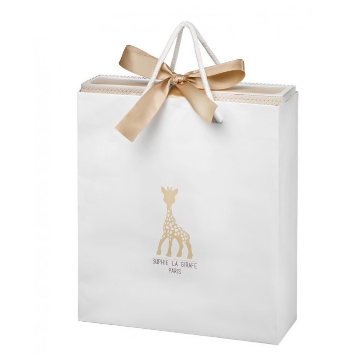 Set Cadou SOPHIEsticat Cu Girafa Sophie Si Zornaitoare Cu Inimioare