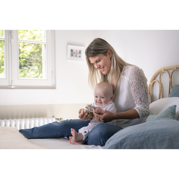 Set Cadou SOPHIEsticat Cu Girafa Sophie Si inel de dentitie Colo'Rings