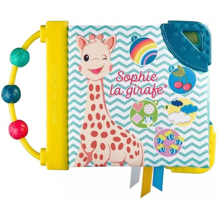 Set Cadou Girafa Sophie, Zornaitoare Si Carticica Cu Activitati