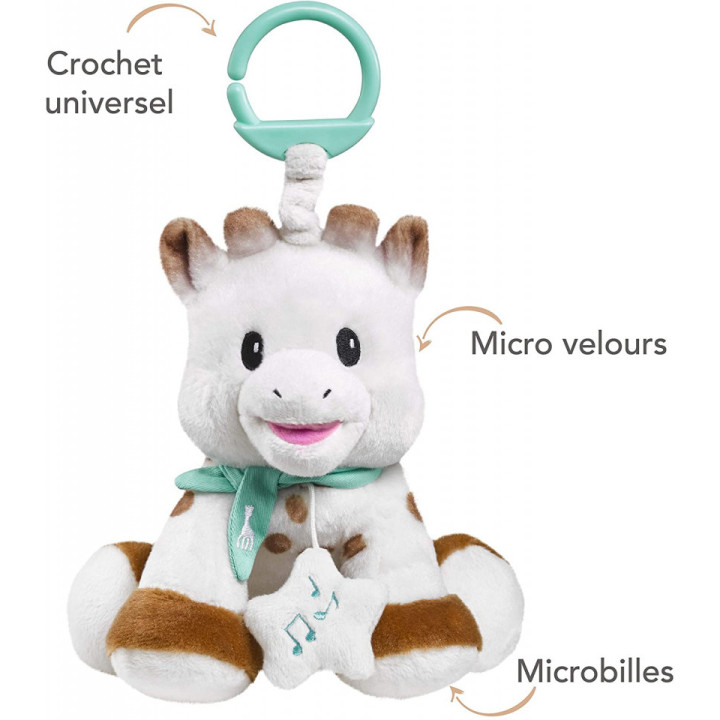Jucarie Muzicala De Plus Girafa Sophie 20 cm