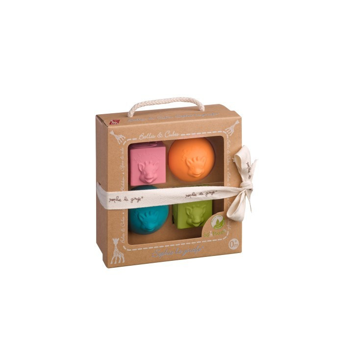 Set 2 Mingiute Si 2 Cuburi Girafa Sophie