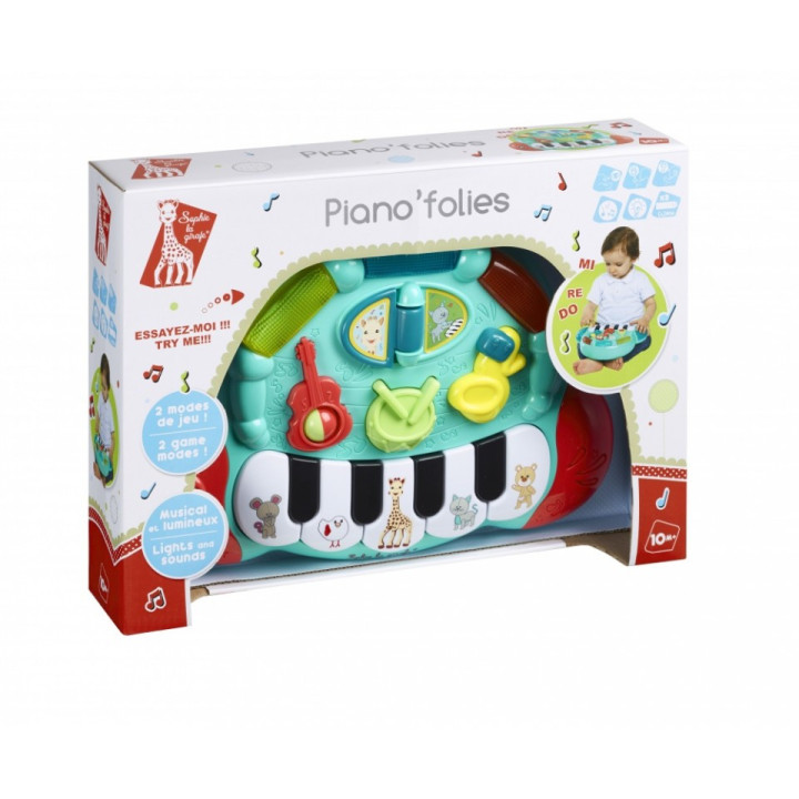 Pian Muzical Cu Lumini Girafa Sophie