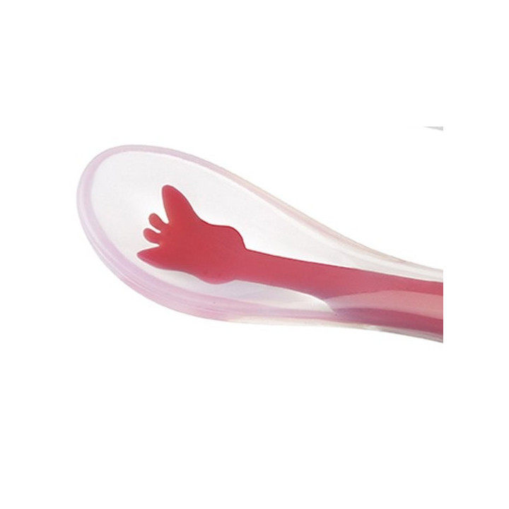 2 lingurite din silicon moale Girafa Sophie