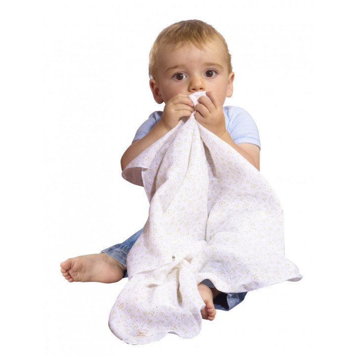 Set 4 Scutece Din Bumbac 70x70 cm Girafa Sophie